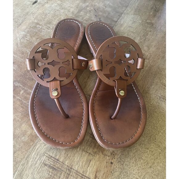 Tory Burch Miller Size 9 Women's Sandal - Brown (50008694) - Picture 1 of 8